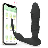 10 Thrusting & Vibrating Modes App Control Prostate Massager with Cock Ring